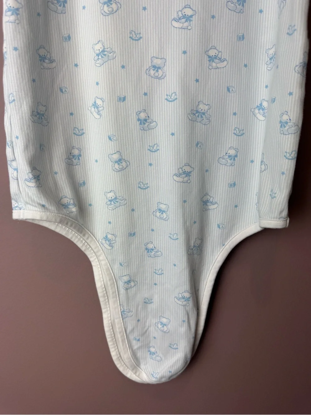 Kissy Kissy Gown Teddy Bear Stripe Star Print SM